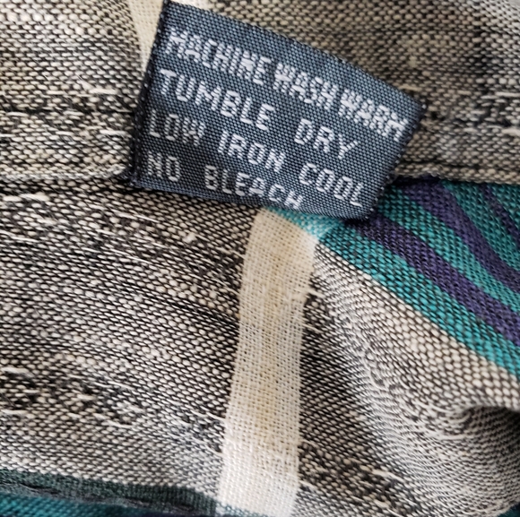 Vintage linen and cotton men's shirt - Picture 4 of 7